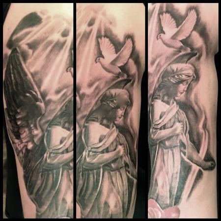 Tattoos - Statue and Dove - 126273